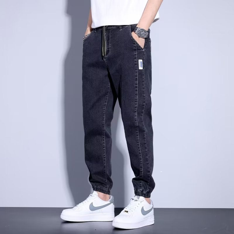 Jean Jogger Homme Noir - Coupe Tapered & Bas Élastiqué | Streetwear Urbain Confort