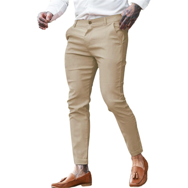 Pantalon Homme Slim Chic – Taille Élastique, Look Habillé & Confort Stretch | Mode Tendance