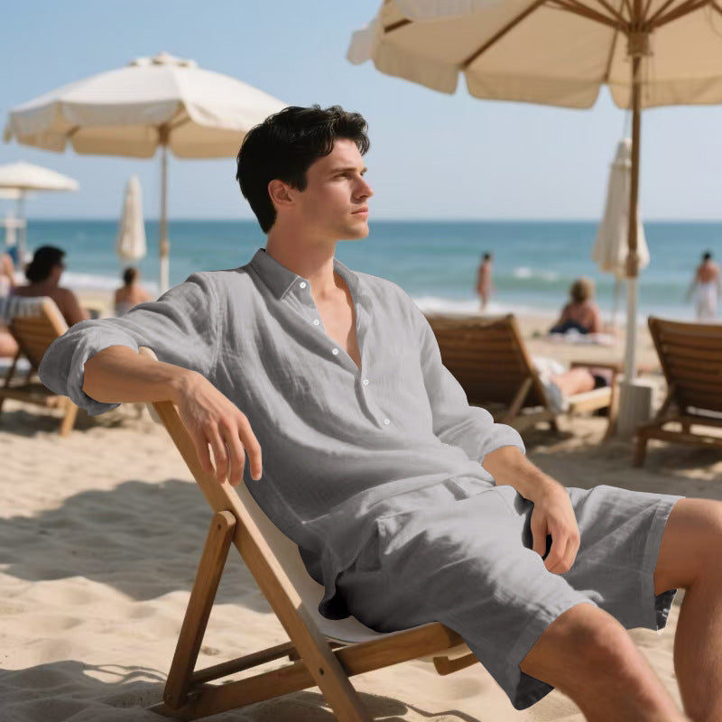 Chemise Longue Décontractée Homme - Look Estival & Casual Chic | Mode Plage 2025