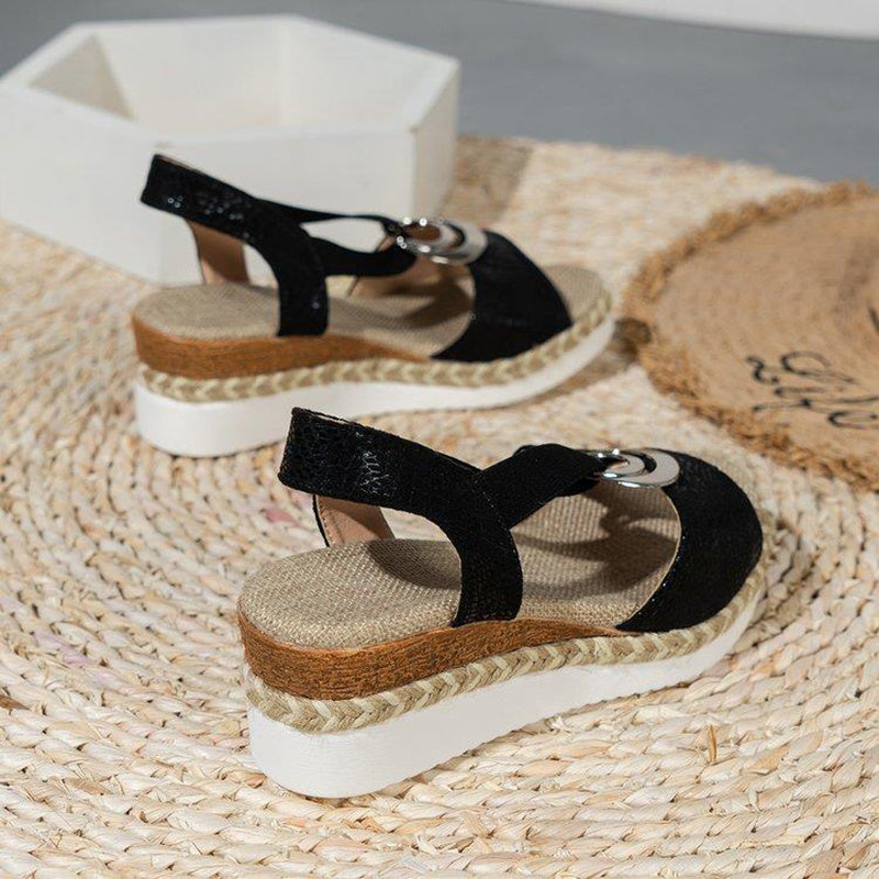 Sandales Compensées Femme – Confort & Élégance