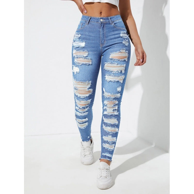 Jean Déchiré Skinny Femme – Streetwear Premium