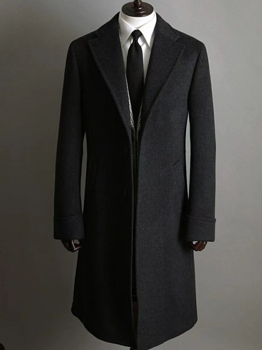 Manteau italien Navy – Élégance virile, puissance assumée