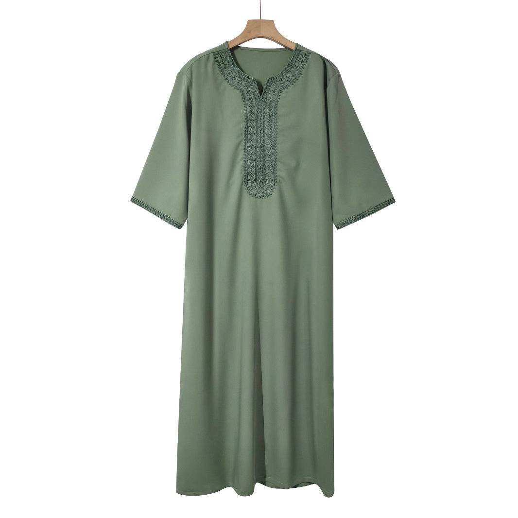 Robe Traditionnelle pour Homme Modèle Vert – Élégance et Confort Islamique