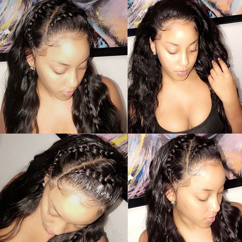 Perruque Body Wave HD – Lace Wig cheveux humains noirs – Volume & glamour – Pose naturelle