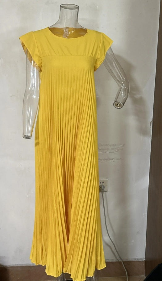 Robe Longue Plissée Élégante – Style Chic & Confort Absolu
