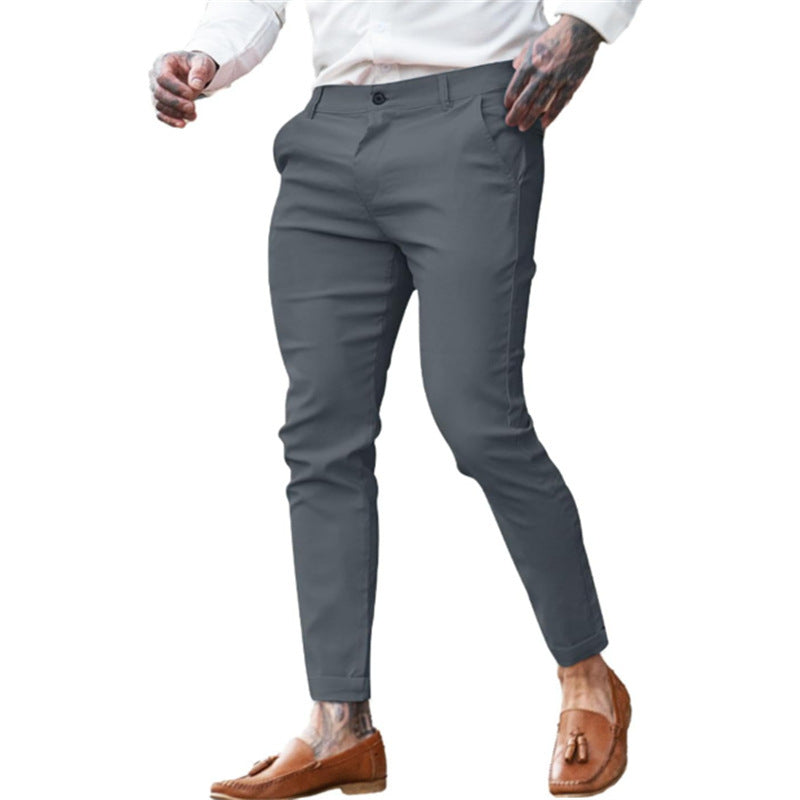 Pantalon Homme Slim Chic – Taille Élastique, Look Habillé & Confort Stretch | Mode Tendance