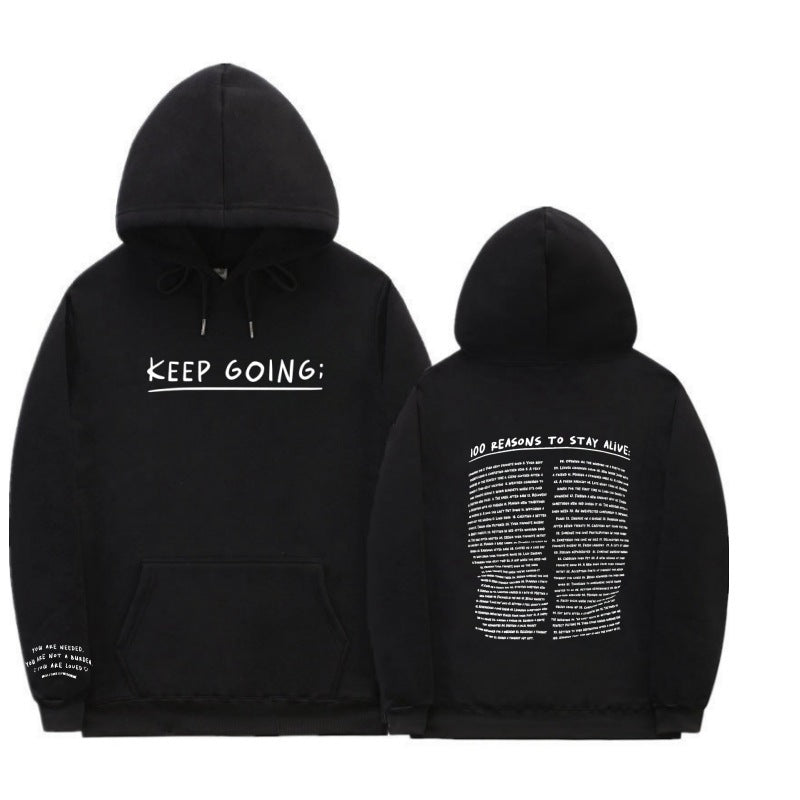 Hoodie "KEEP GOING;" – Motivation & Confort au quotidien