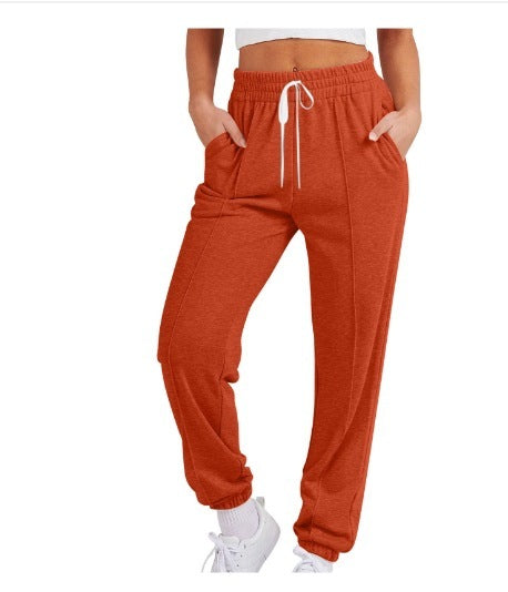 Pantalon Jogger Femme – Taille Élastique & Cordon | Pantalon de Sport Décontracté Streetwear