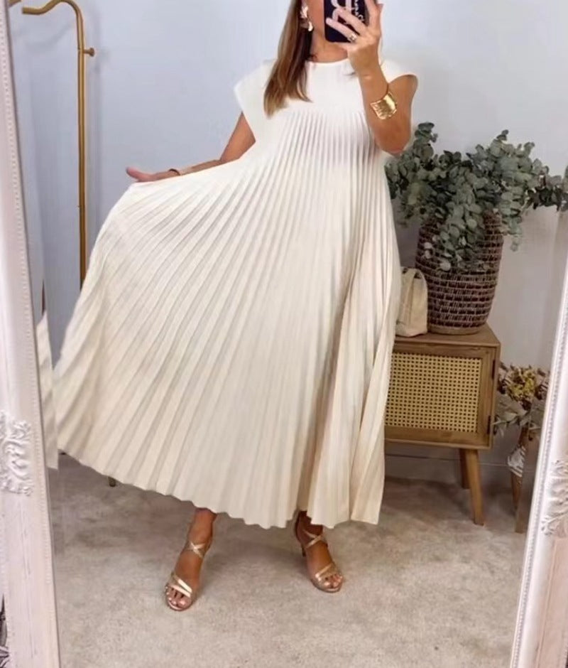 Robe Longue Plissée Élégante – Style Chic & Confort Absolu