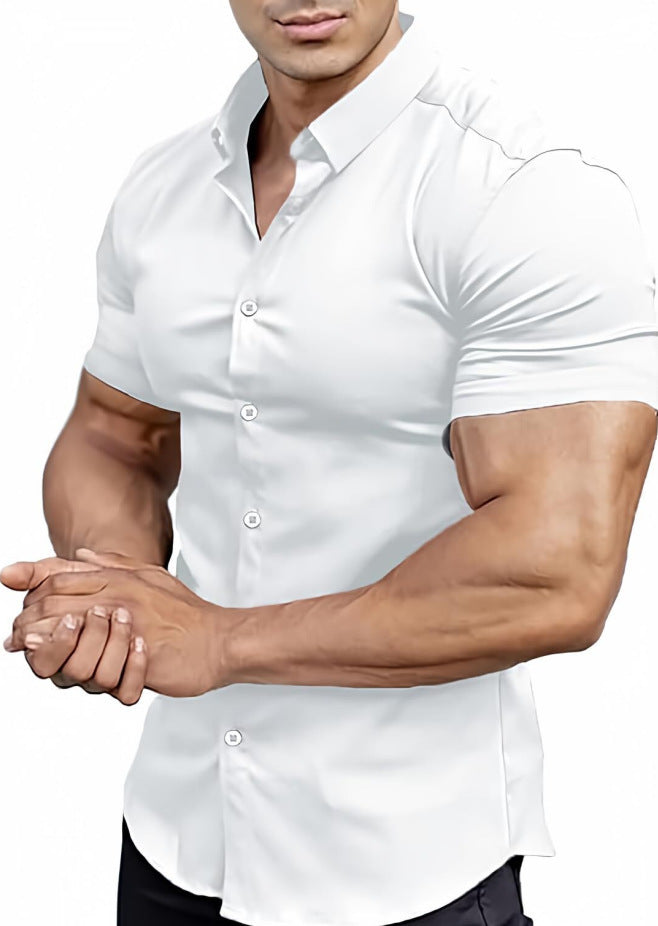 Chemise Sculptée Premium - Style Cintré Luxe | Look Viril Élégant