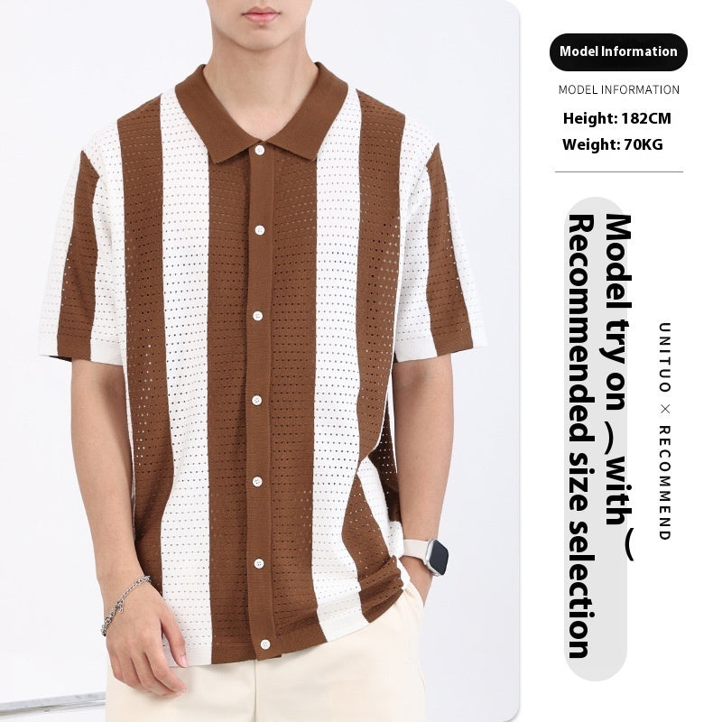 Chemise à Rayures Homme - Élégance Moderne