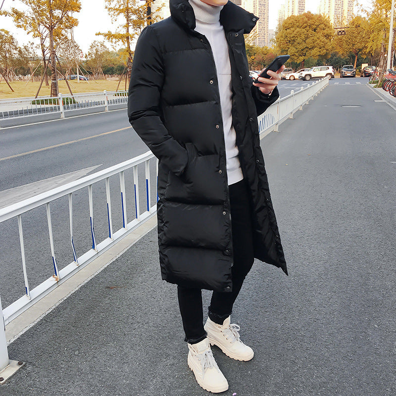 Doudoune longue noire homme, coupe urbaine chaude et stylée
