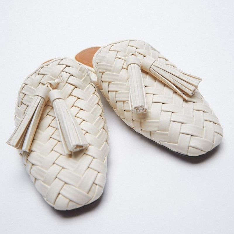Mules “Tressé Élégance” – L’art du style effortless