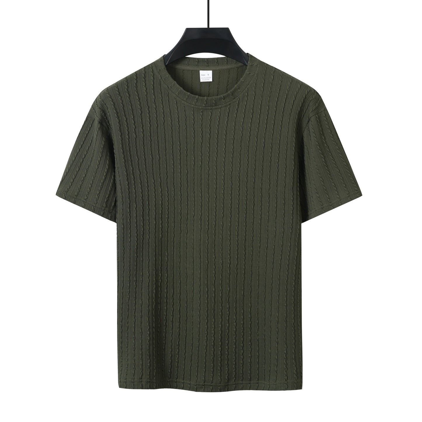 Ensemble Homme Décontracté Été - T-shirt Col Rond & Short Motif Rayé | Look Sport & Tendance 2025