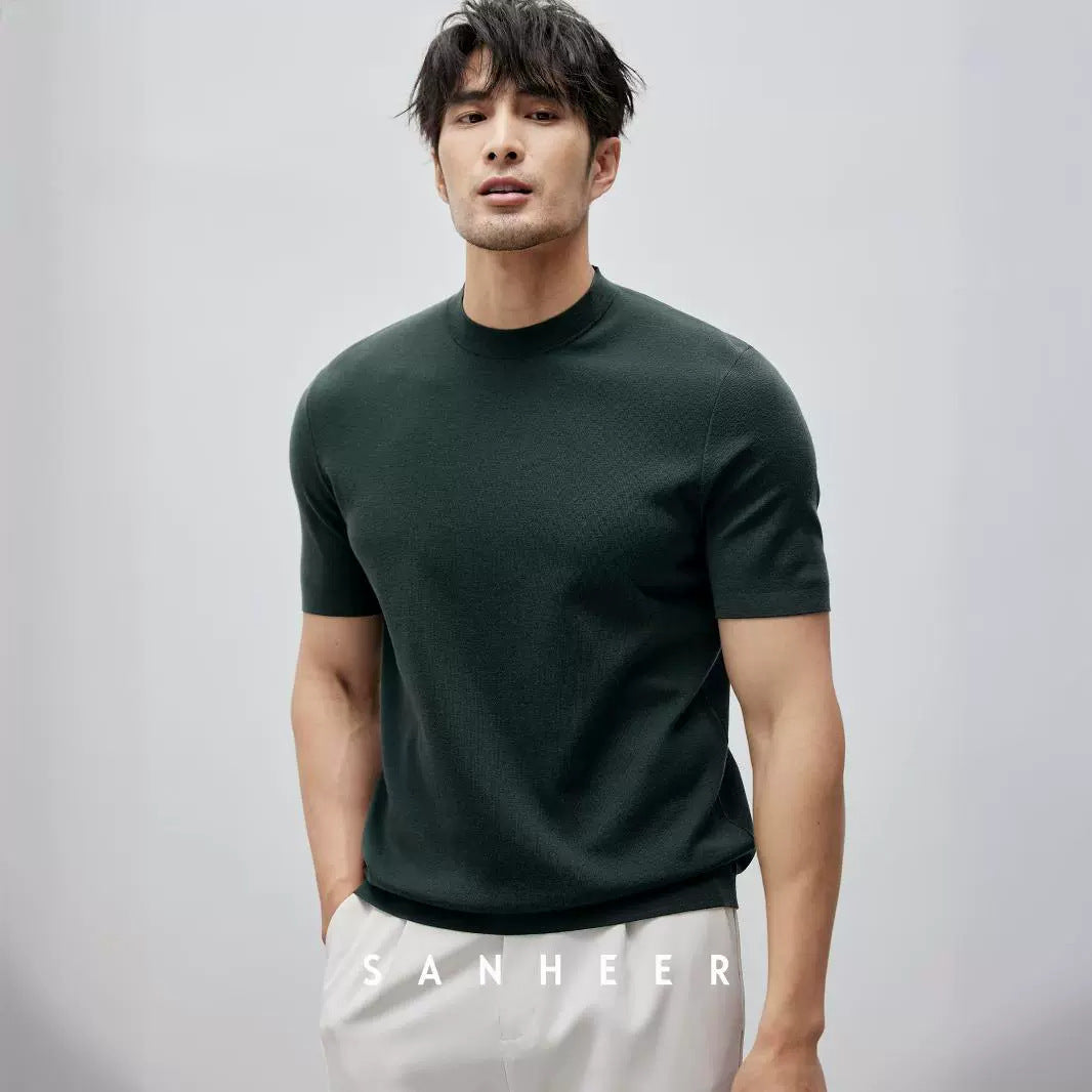 T-shirt Homme en Maille - Confort et Élégance
