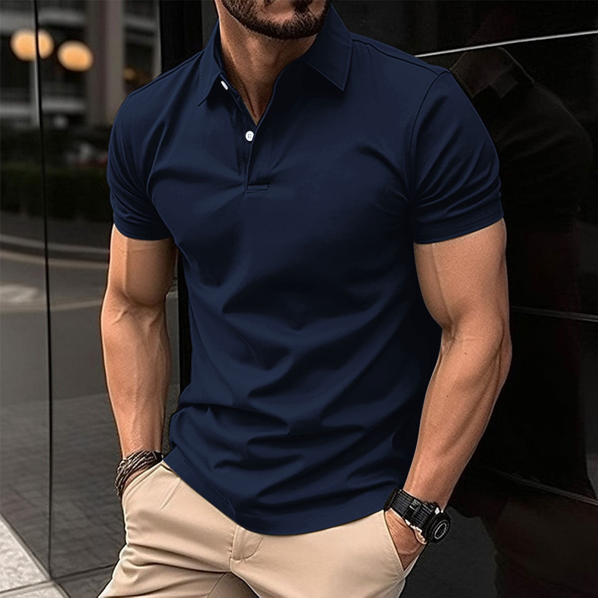 Polo Homme Slim Fit – Chic Décontracté Été
