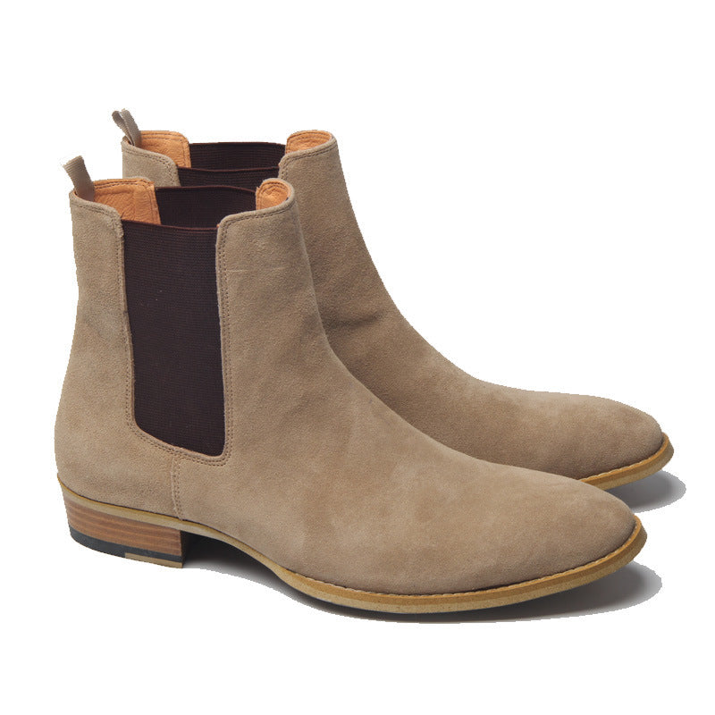 Bottines Chelsea Homme – Cuir & Suédine Élégante