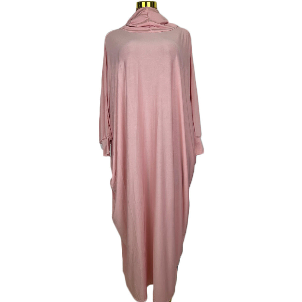 Abaya Papillon Satinée – Magenta Royal | Look Luxe & Fluide