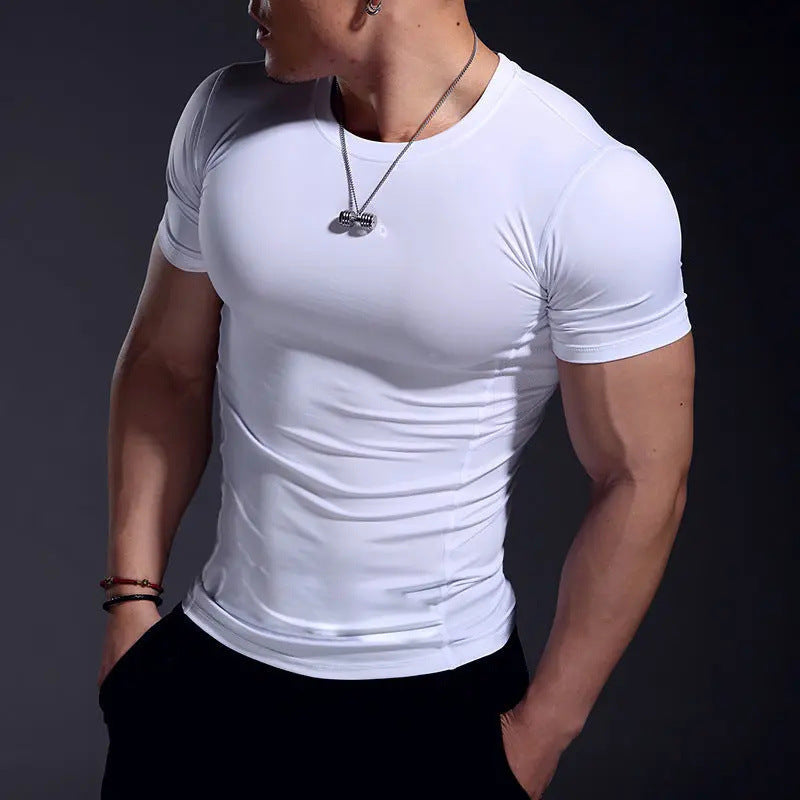 T-shirt moulant homme sport – Séchage rapide & effet musclé | S à XXL