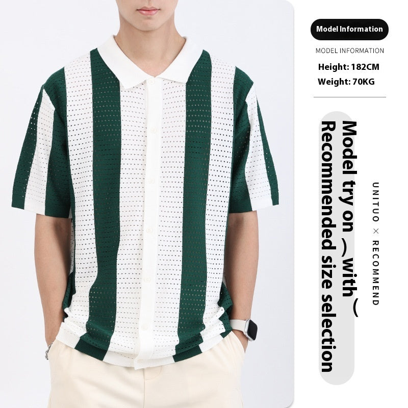 Chemise à Rayures Homme - Élégance Moderne