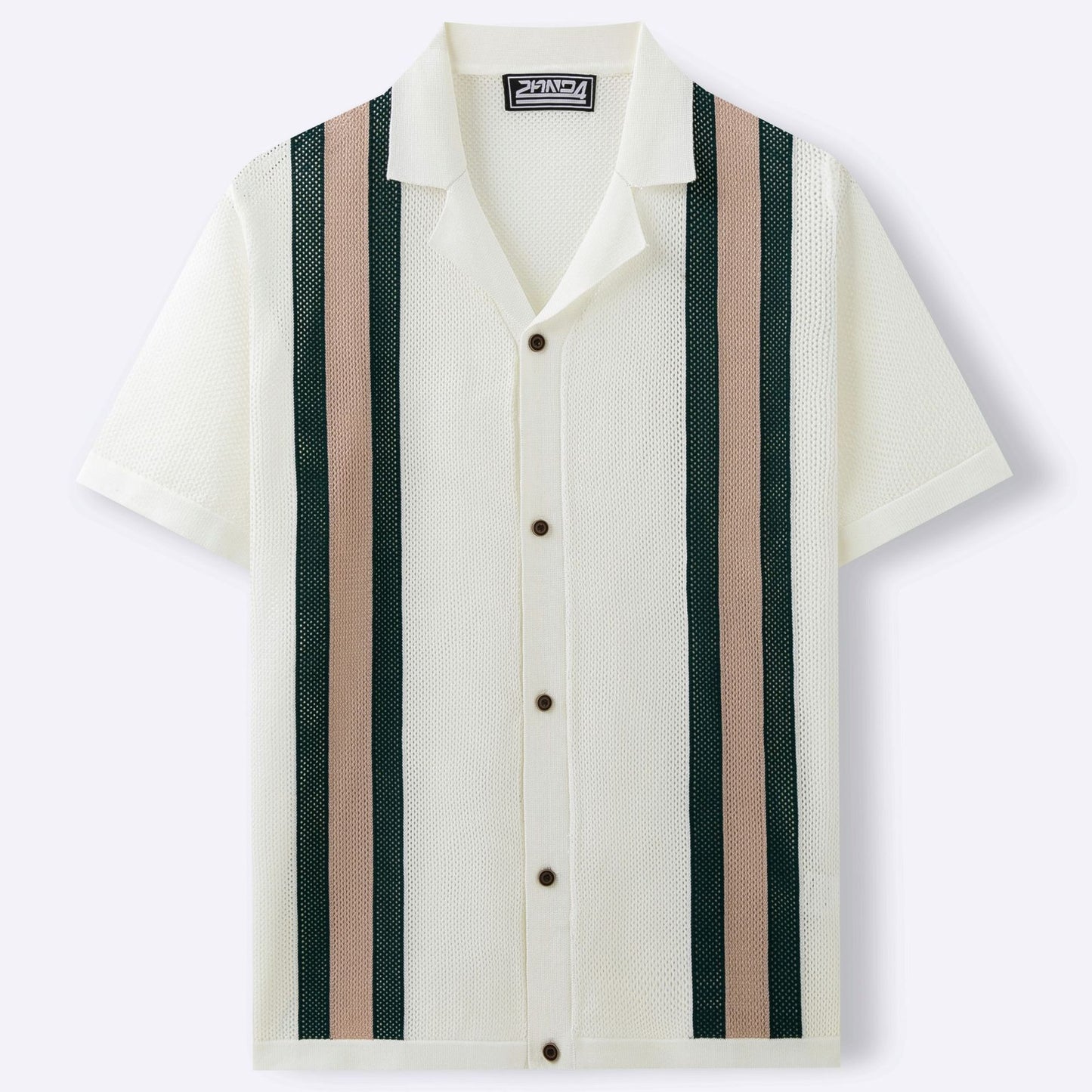 Chemise à Rayures Blanches et Bleues pour Homme - Élégance et Confort