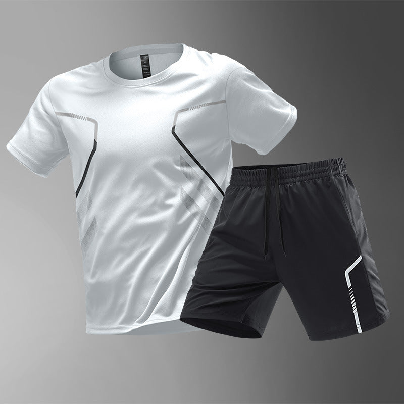 Ensemble de Sport Homme – T-shirt + Short Respirant