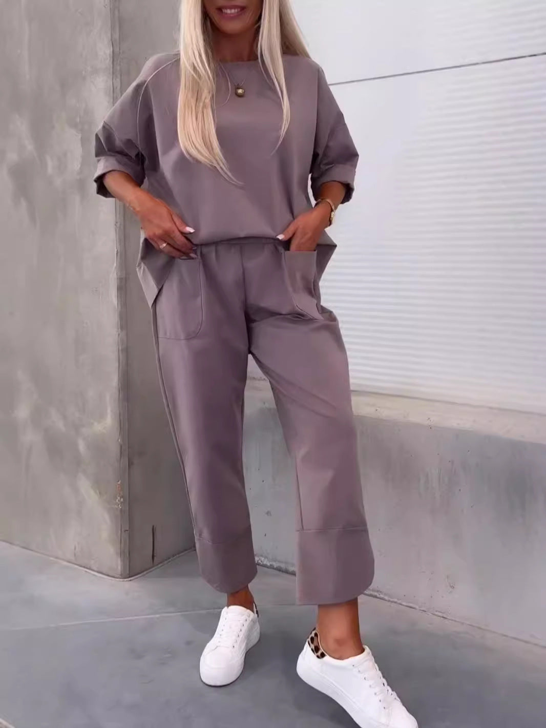 Ensemble loose femme 2 pièces – style minimal chic & confort absolu