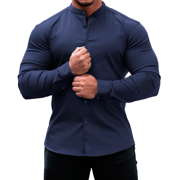 CHEMISE HOMME COL MANDARIN – STYLE ÉLÉGANT ET MODERNE