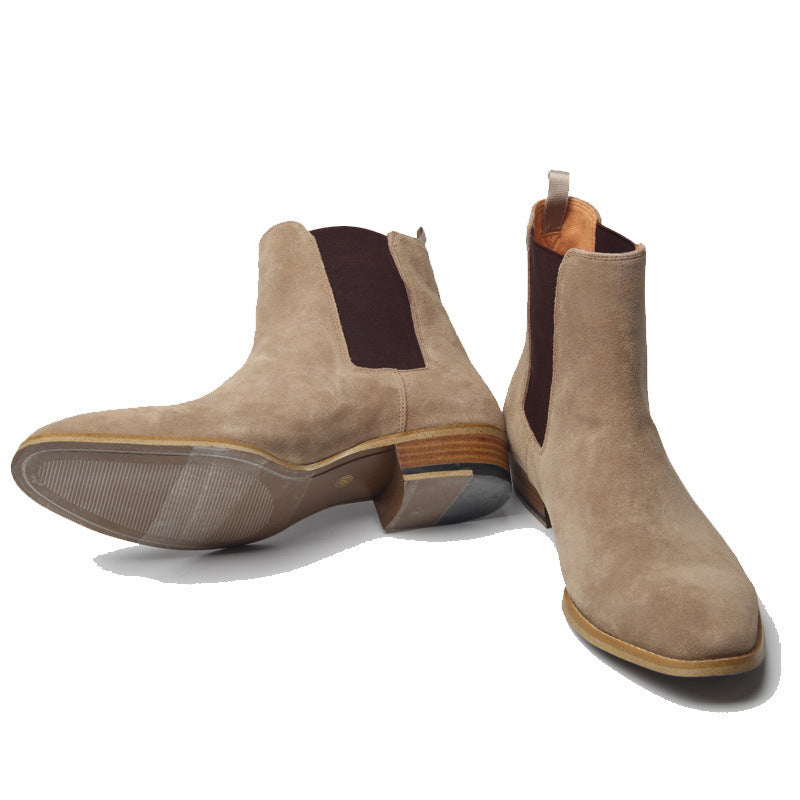 Bottines Chelsea Homme – Cuir & Suédine Élégante