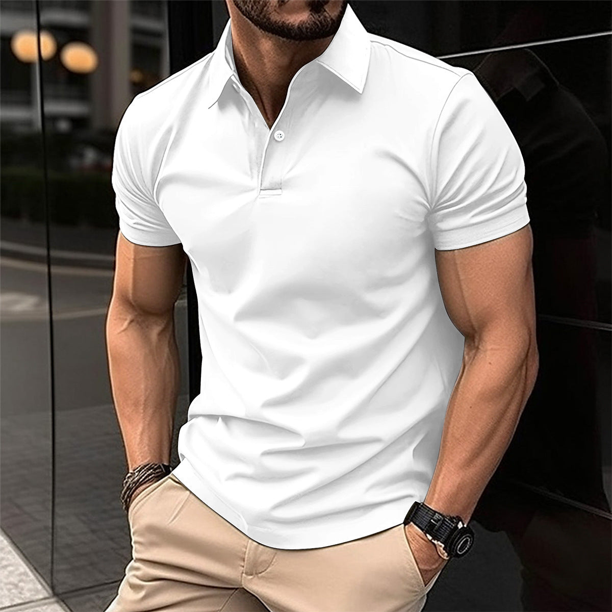 Polo Homme Slim Fit – Chic Décontracté Été
