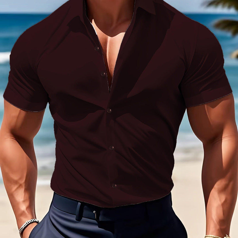 Chemise Sculptée Premium - Style Cintré Luxe | Look Viril Élégant