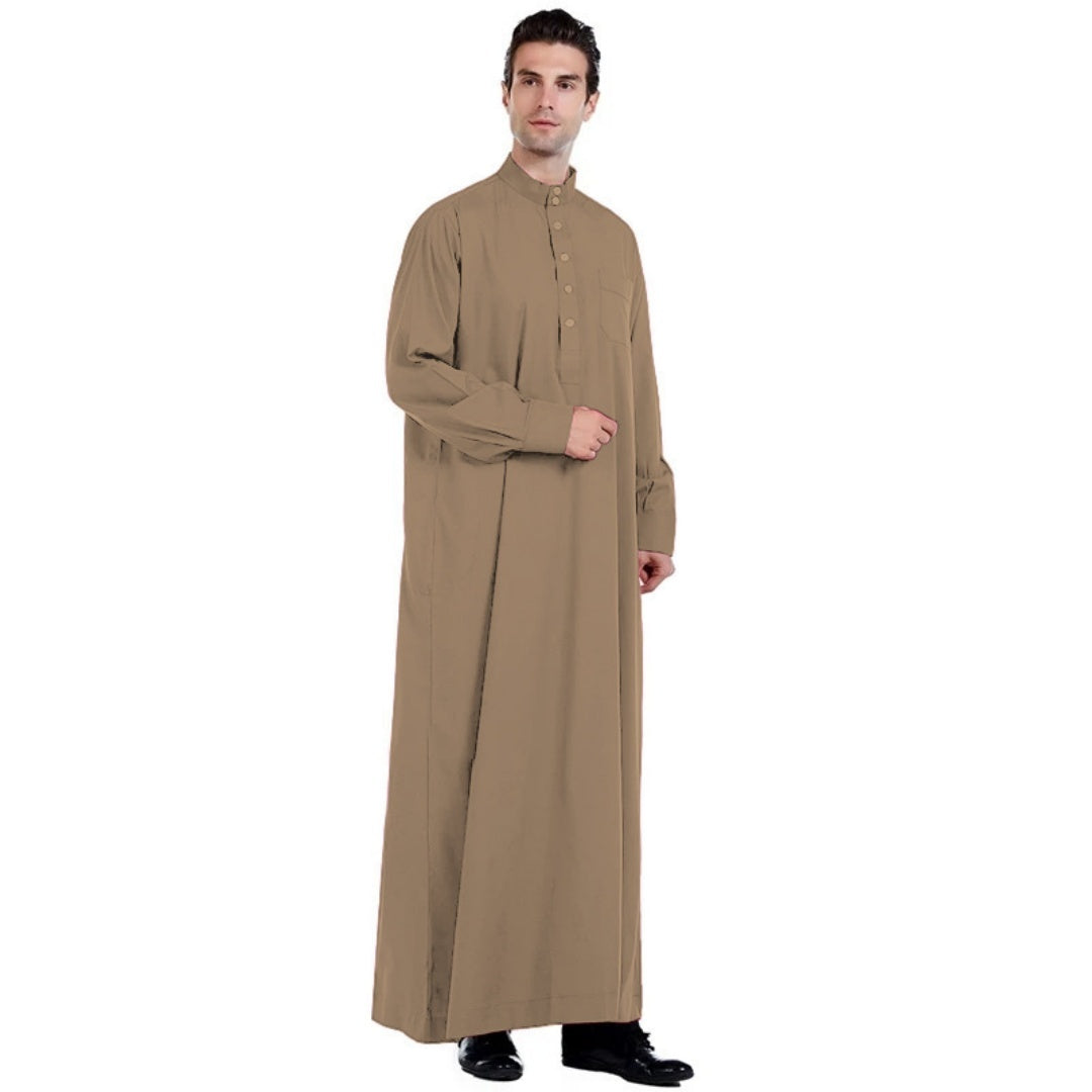 Qamis Homme Moderne – Coupe Droite & Élégante, 6 Coloris Tendance