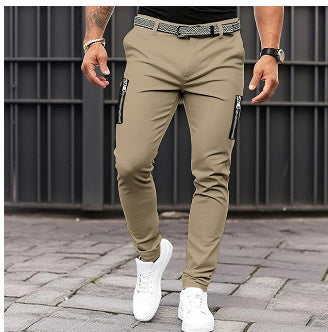 Pantalon Slim Fit Homme – Blanc Élégant