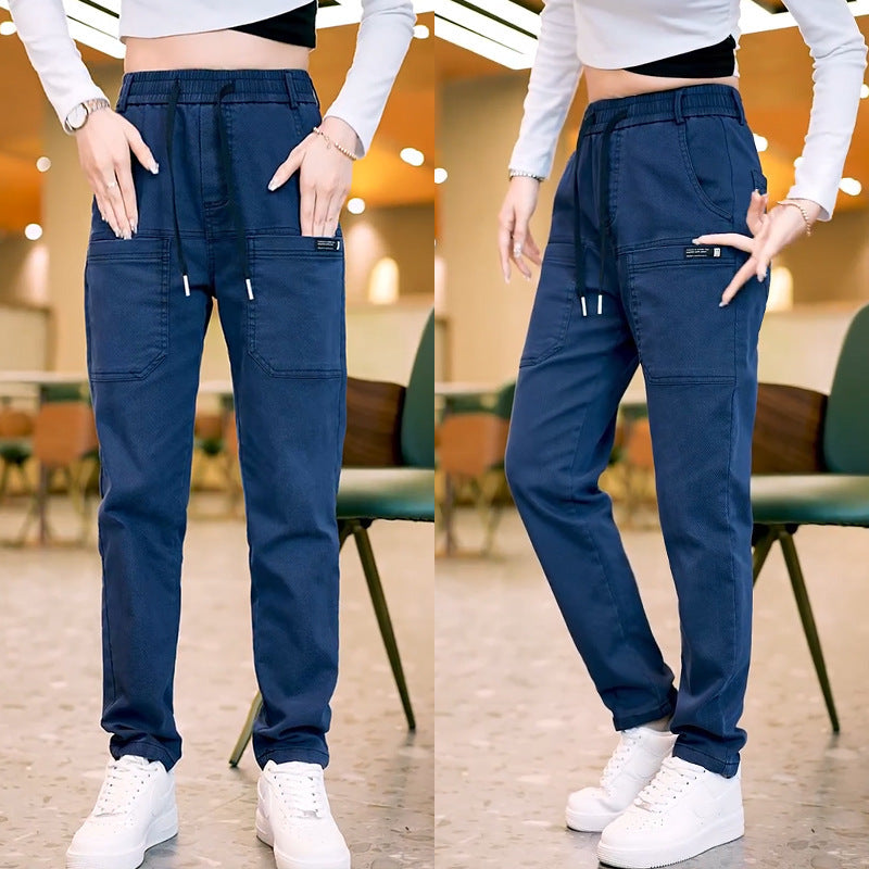 Pantalon Cargo Chic & Confort – Taille Haute, Look Urbain Décontracté Sports Fashion