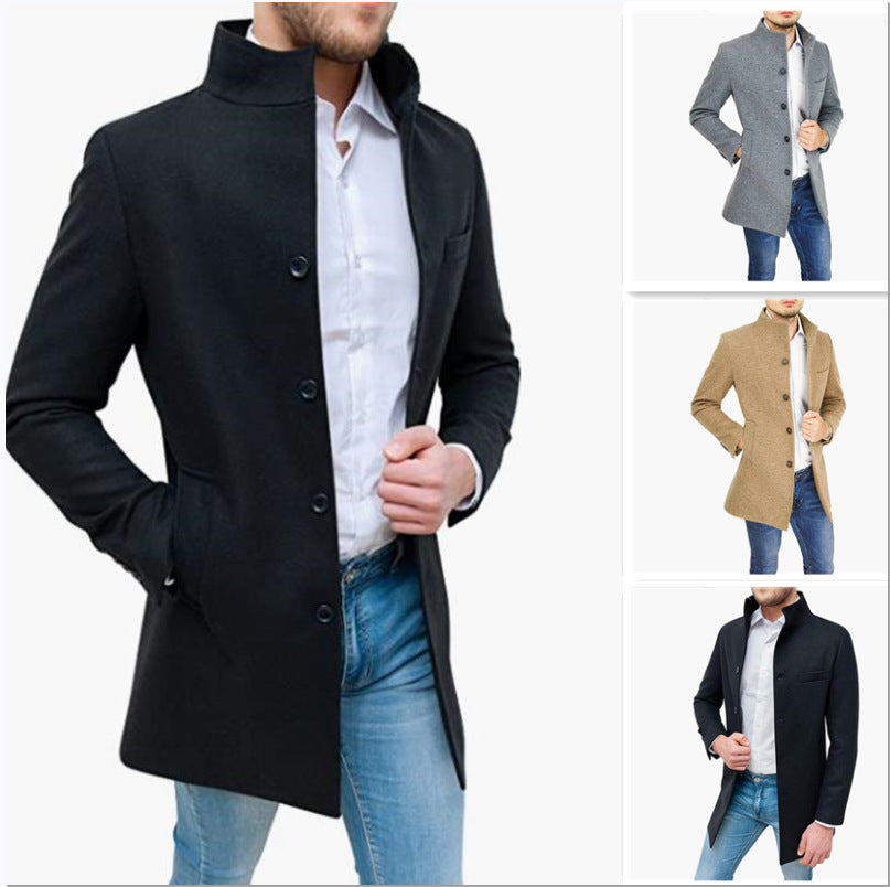 Manteau élégant homme – Coupe droite minimaliste