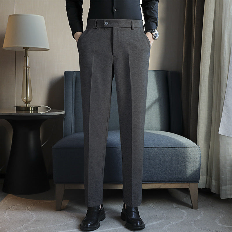 Pantalon Décontracté Homme Chic – Taille Élastique, Coupe Ajustée | Look Tendance Minimaliste