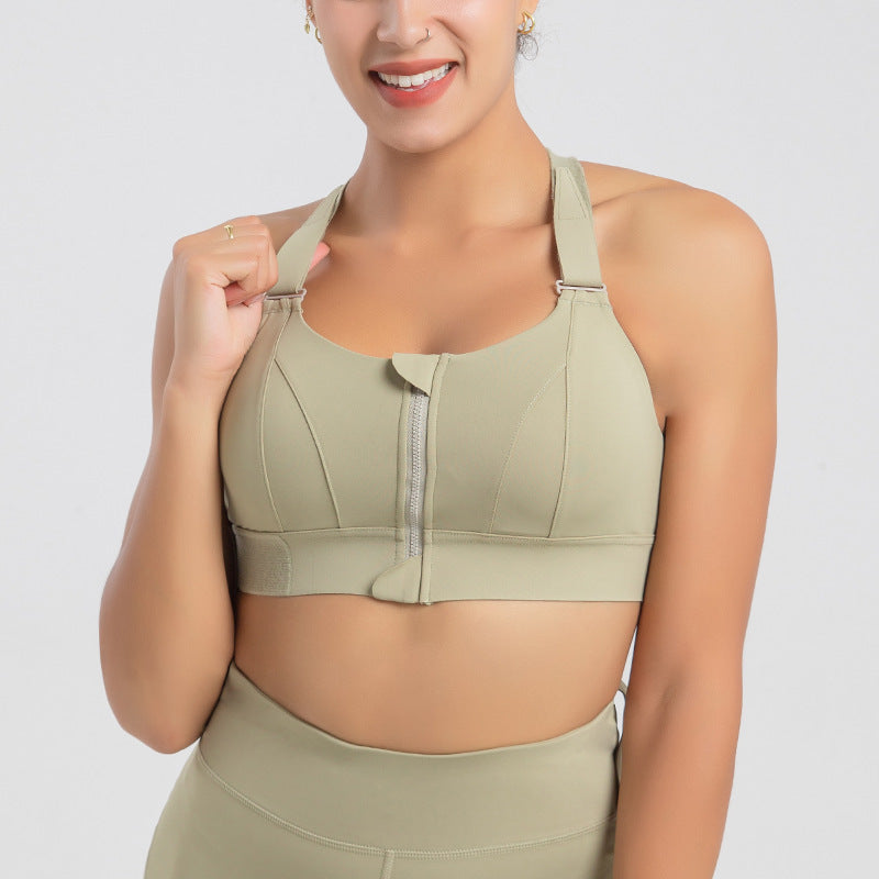Soutien-Gorge de Sport Push-Up avec Fermeture Avant – Maintien et Confort Premium ️‍♀️
