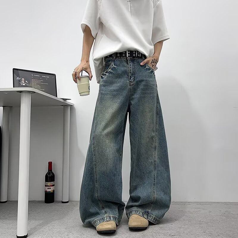 Jean oversize baggy homme – Style streetwear Y2K, coupe ultra large & look tendance