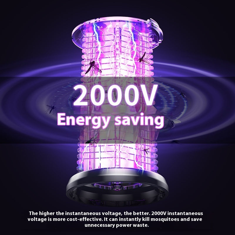Lampe Anti-Moustiques Électrique – Piège UV & LED, Rechargeable, Intérieur/Extérieur