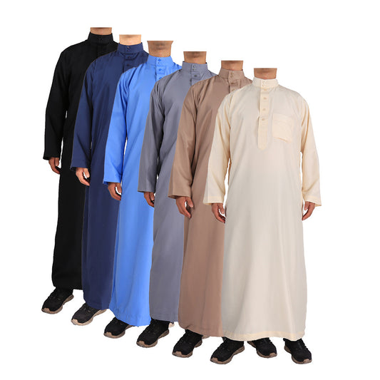 Qamis Homme Moderne – Coupe Droite & Élégante, 6 Coloris Tendance