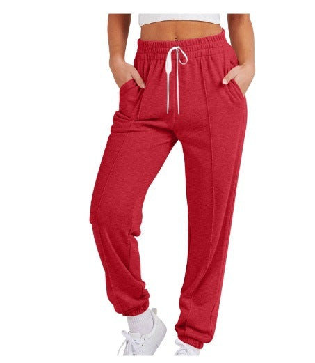 Pantalon Jogger Femme – Taille Élastique & Cordon | Pantalon de Sport Décontracté Streetwear