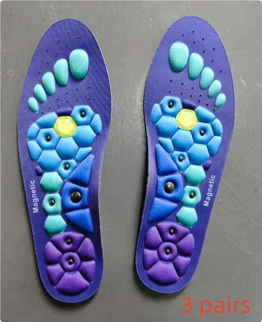 Semelles Magnétiques Réflexologie – Massage Pieds, Circulation Sanguine & Soulagement Douleurs