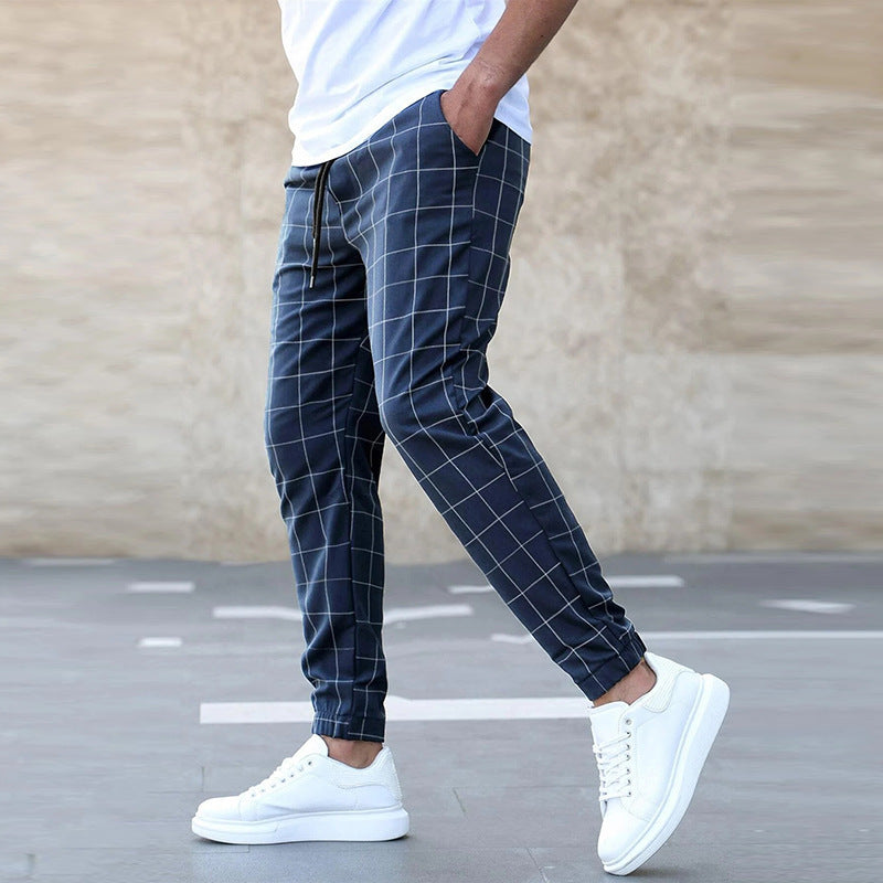 Pantalon Jogger Homme à Carreaux – Décontracté & Tendance, Coupe Slim, Multi-Couleurs