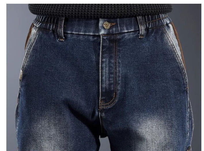 Jean Patchwork Homme – Style Streetwear Décontracté et Tendance