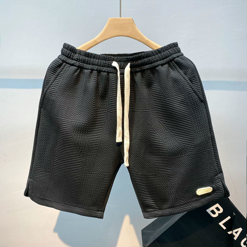 Short Homme Texturé – Style Géométrique & Confort Absolu