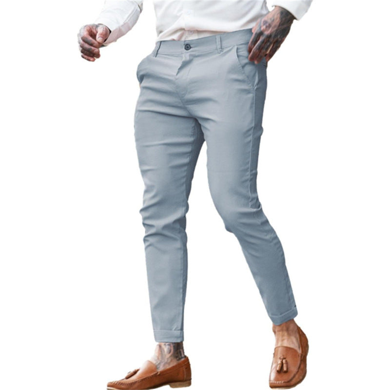Pantalon Homme Slim Chic – Taille Élastique, Look Habillé & Confort Stretch | Mode Tendance