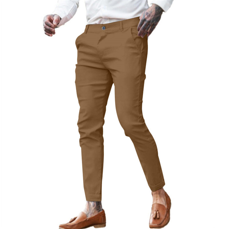 Pantalon Homme Slim Chic – Taille Élastique, Look Habillé & Confort Stretch | Mode Tendance