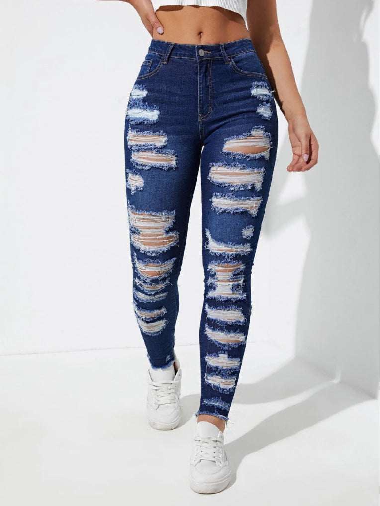 Jean Déchiré Skinny Femme – Streetwear Premium