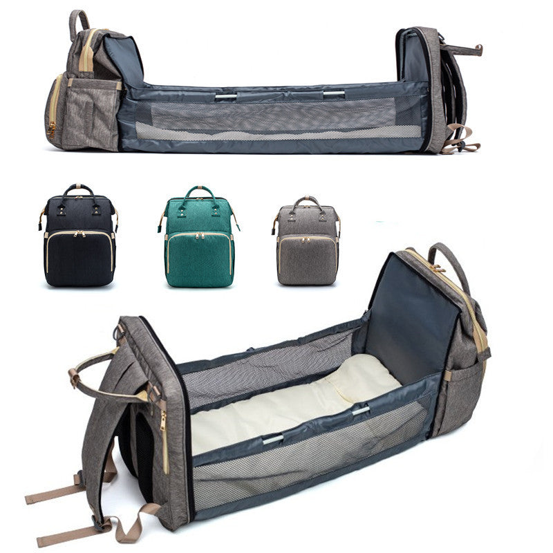Sac à Dos Bébé Multifonction – Lit Portable + Port USB