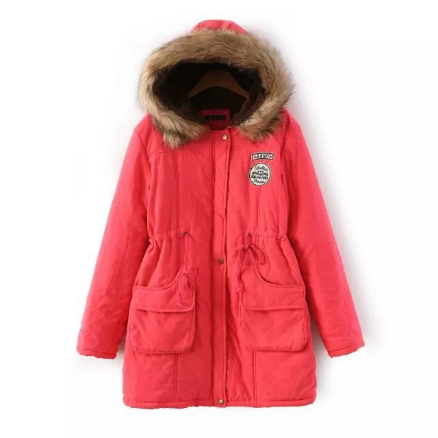 Parka d’Hiver Femme Doublée Polaire | Capuche Fourrure Chaude et Élégante – Disponible en Plusieurs Couleurs